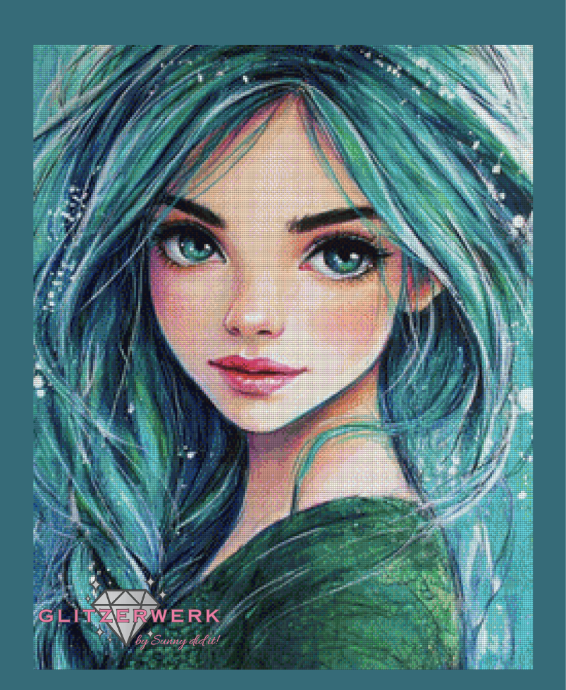 Die Ozeanträumerin 2 by CaroFelicia 60x75cm 110 Farben