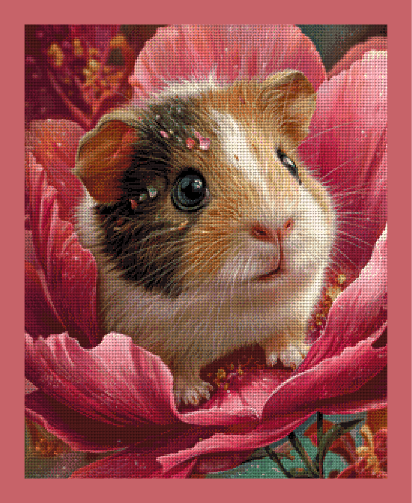 Meerschweinchen by Funkelreich 60x75cm 100 Farben