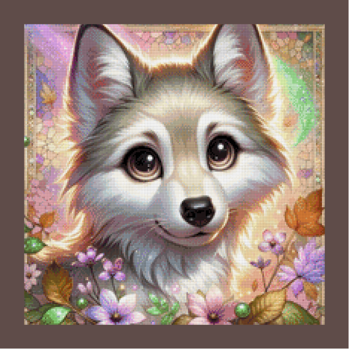 Yuki's Spring Garden by AI Design by JB 50x50cm 110 Farben