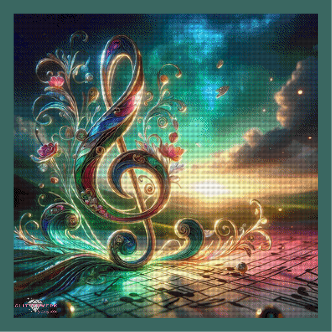 Melodie des Lebens by Marli Forst 90x90cm 165 Farben