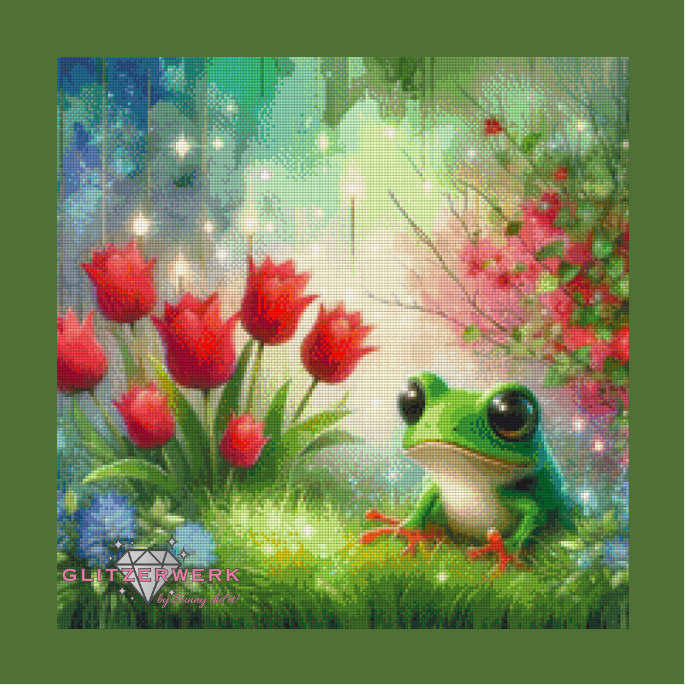 Tulpenhüpfer by Marli Forst 50x50cm 115 Farben
