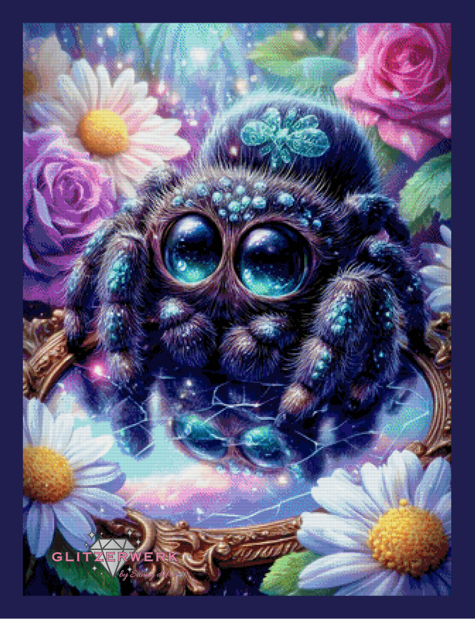 Crystal Web by Sandrietta_ai 75x100cm 135 Farben