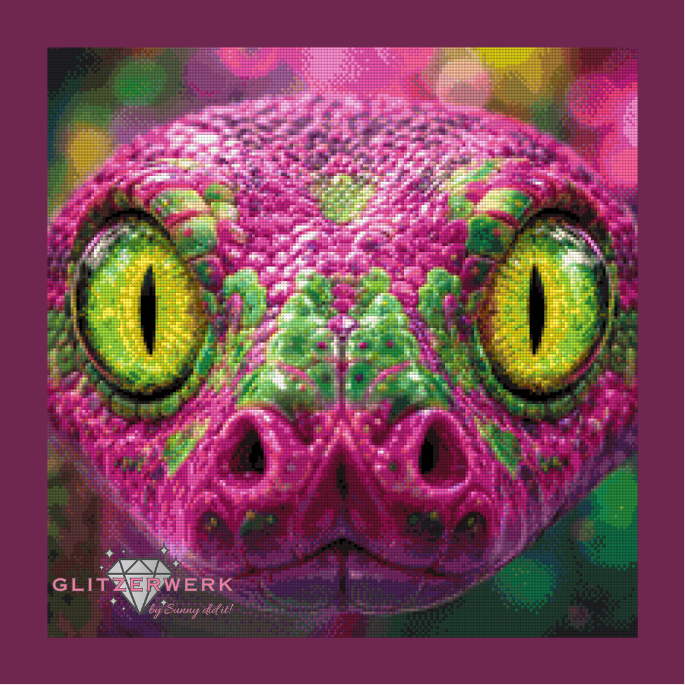 Hypnotic Eyes by nerdylovelythings 50x50cm 105 Farben mit 8x Sondersteinen