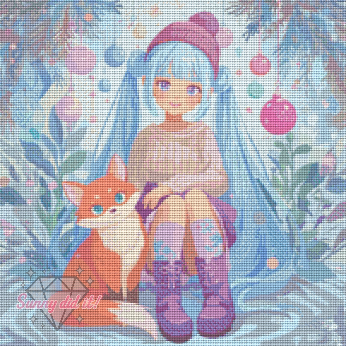 Fuchsfreundin by Funkelreich 50x50cm 95 Farben