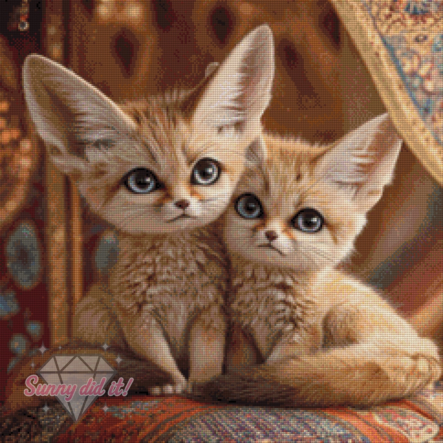 Wüstenfüchse by Funkelreich 60x60cm 110 Farben