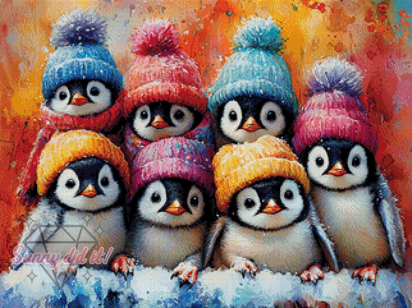 Frosties by CaroFelicia 80x60cm 140 Farben