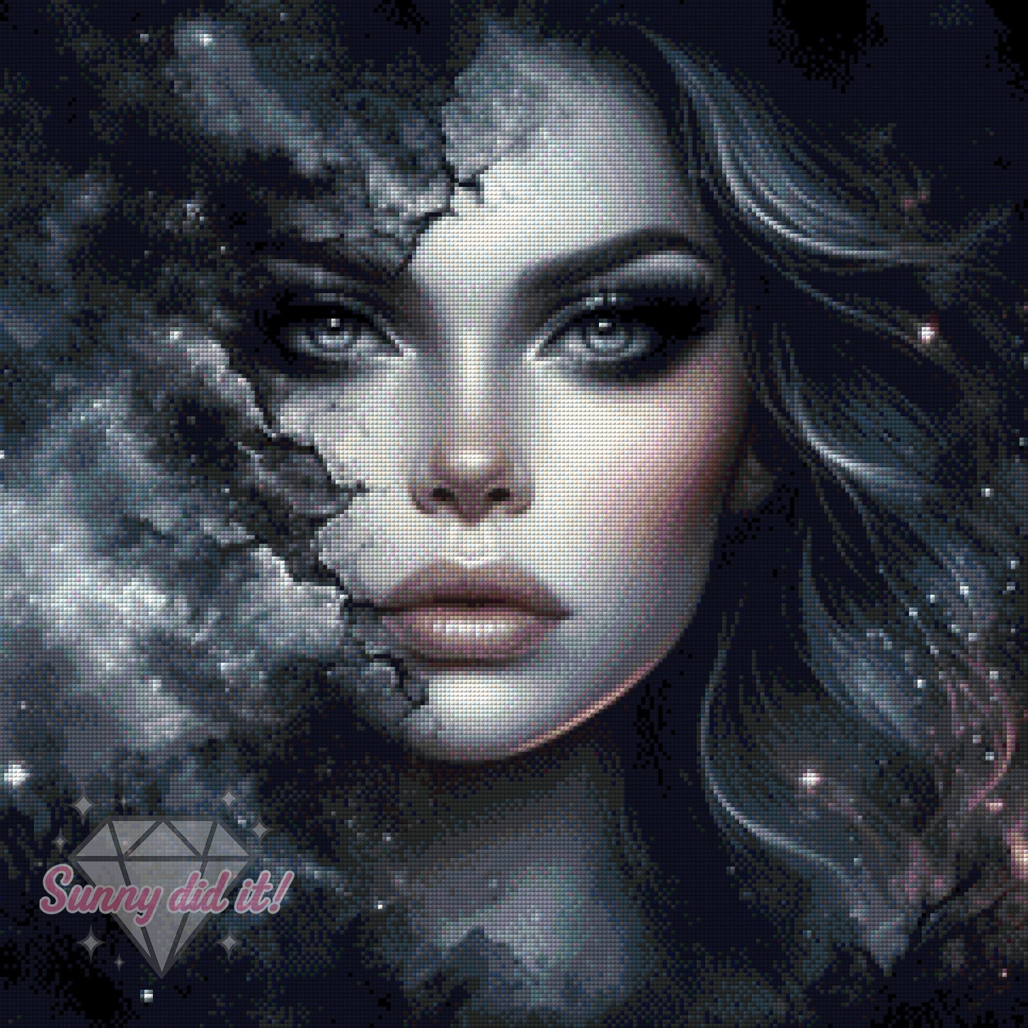 Nocthera, die Schattenbraut by Teddy's Kreativchaos 60x60cm 60 Farben