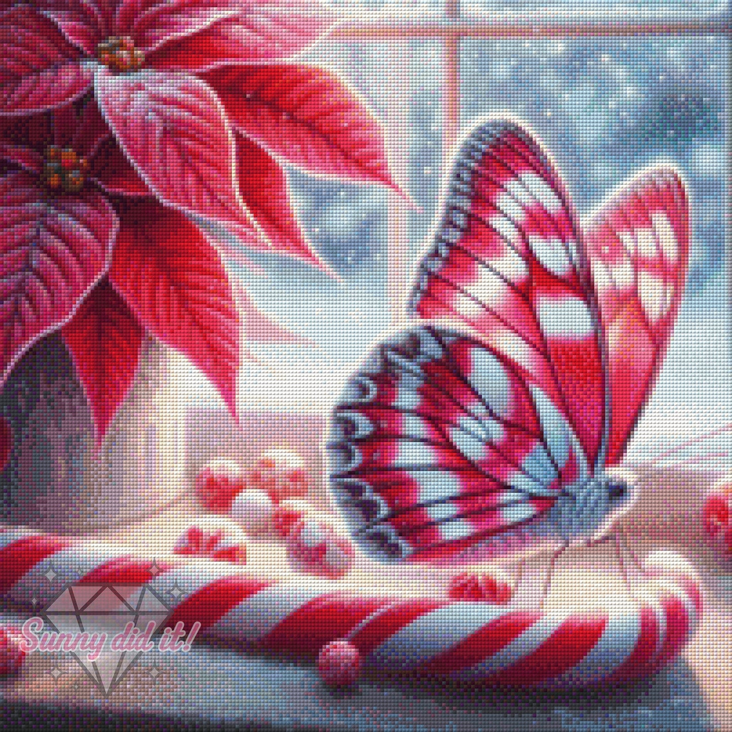 Weihnachtsschmetterling by Teddy's Kreativchaos 50x50cm 115 Farben