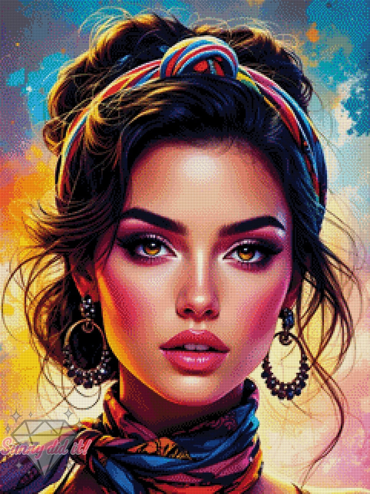 PopArt Queen by Sunny did it! 60x80cm 135 Farben