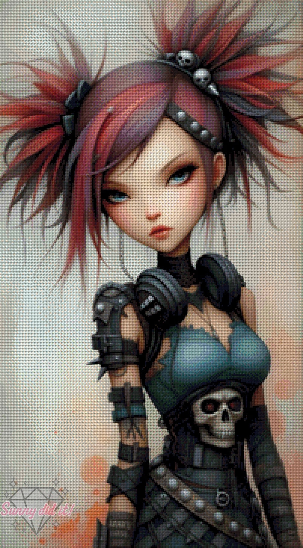 Punk Girl by Sunny did it! 50x90cm 125 Farben