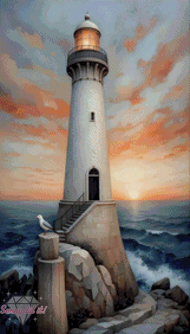 Lighthouse by Sunny did it! 40x70cm 110 Farben