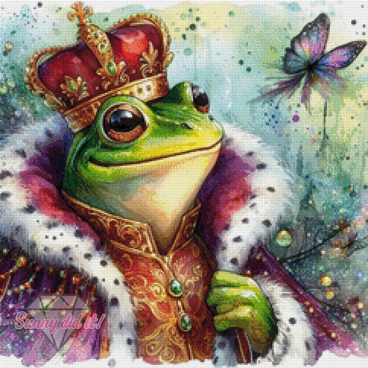 Frog King by Christa.fe KI 60x60cm 140 Farben