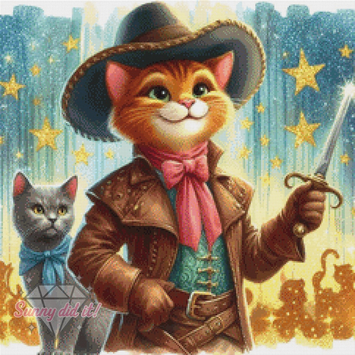 Boots of Destiny by Christa.fe KI 60x60cm 130 Farben