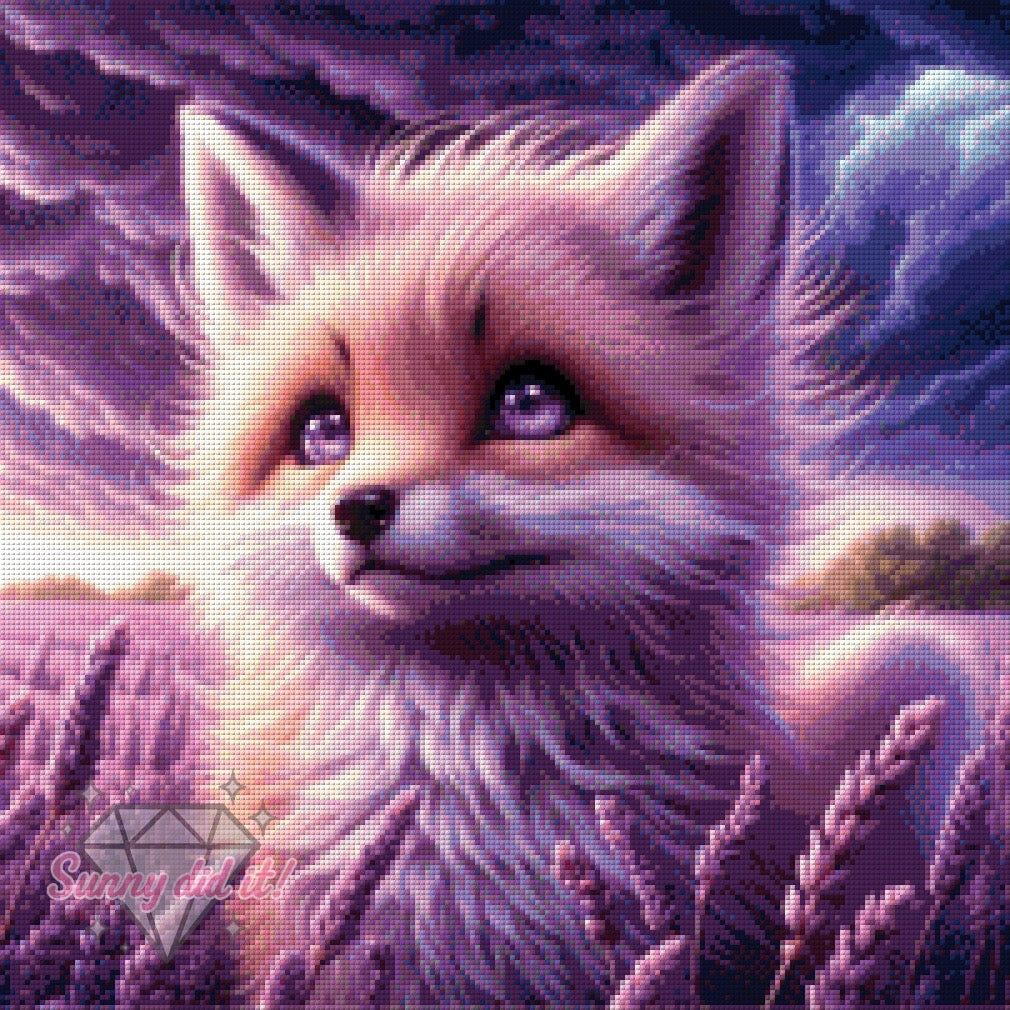 Lavender Fox by Teddy's Kreativchaos 50x50 90 Farben