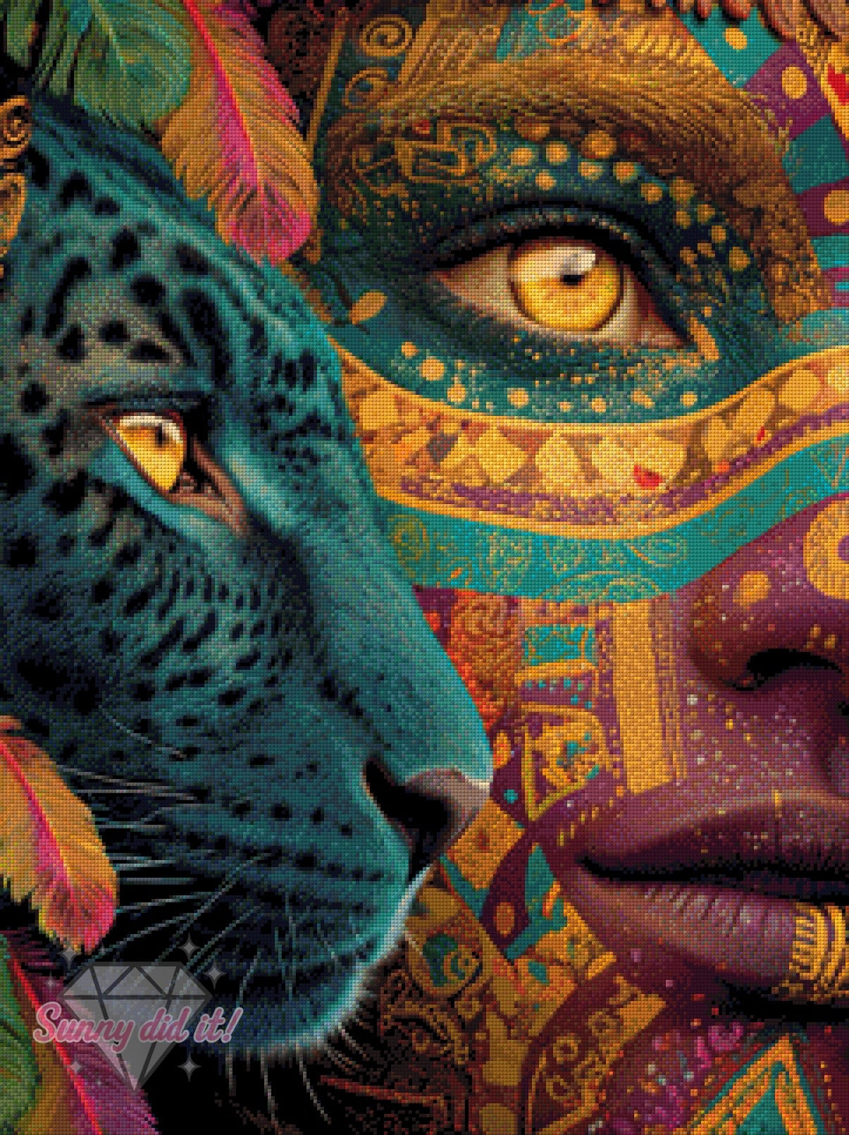 Spirit of the Wild by Funkelreich 60x80cm 125 Farben