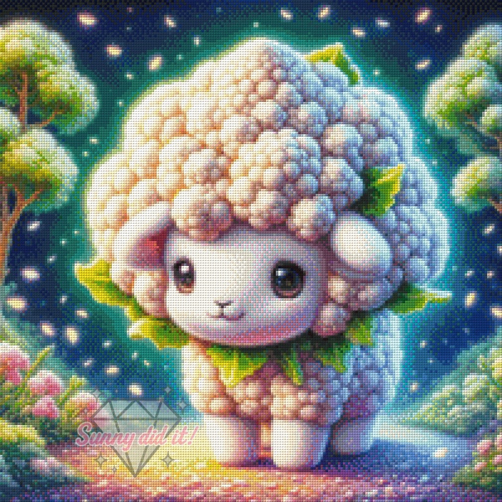Cauliflower Sheep by Teddy's Kreativchaos 50x50 130 Farben