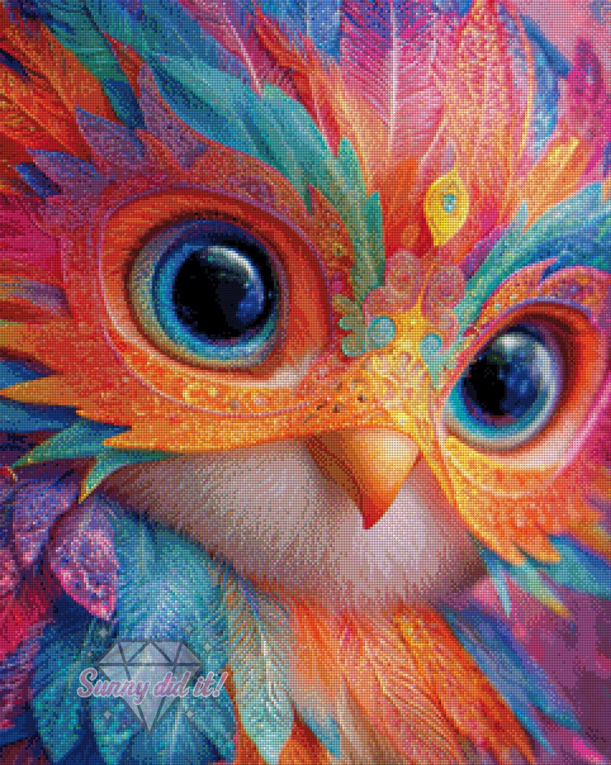 Carnival Bird by Funkelreich 60x75cm 140 Farben