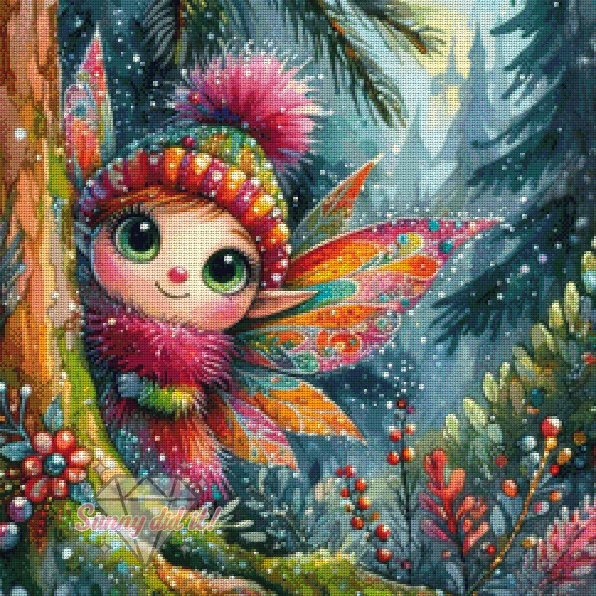 Winterelfe by Christa.fe KI 60x60cm 125 Farben