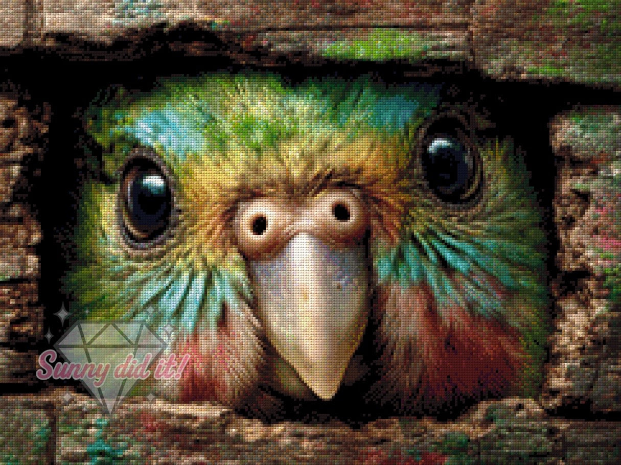 Kakapo by CaroFelicia 60x45cm 140 Farben