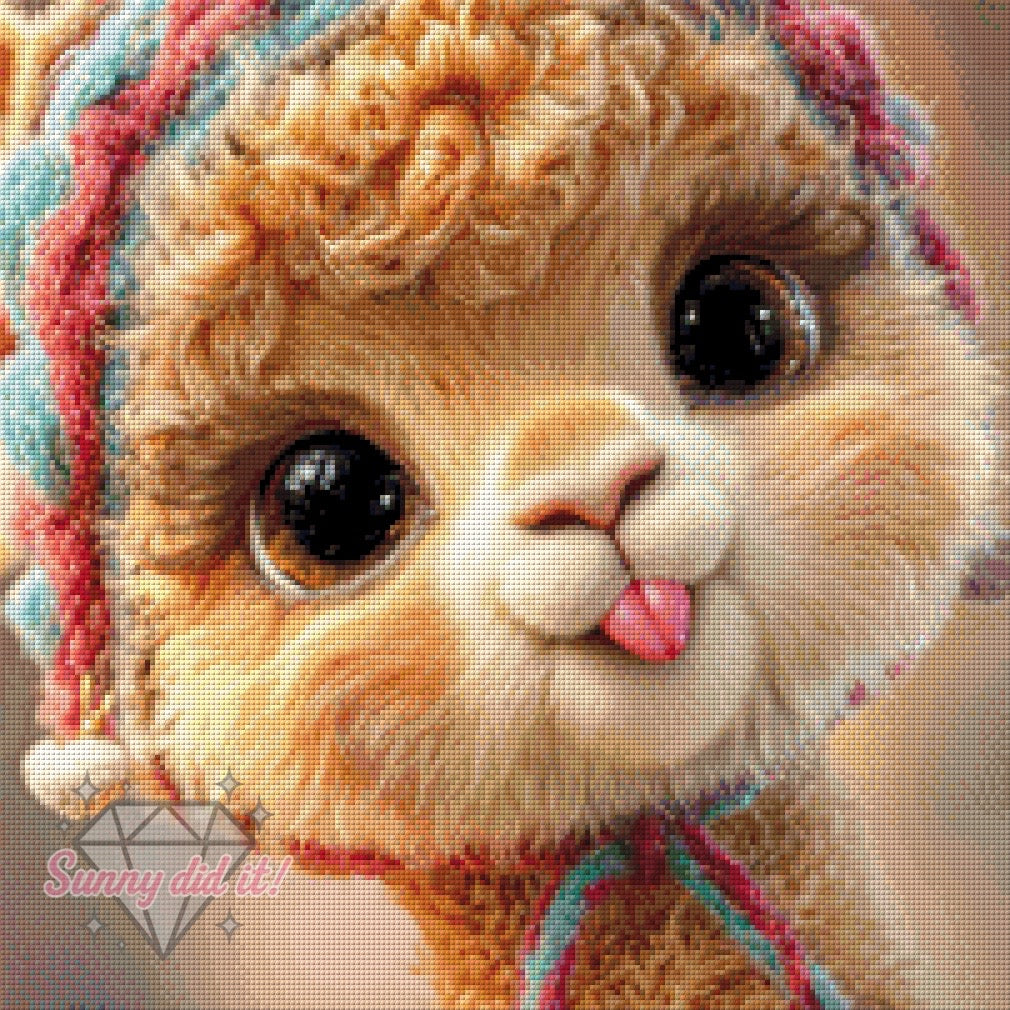 Freches Alpaka by Funkelreich 50x50cm 110 Farben