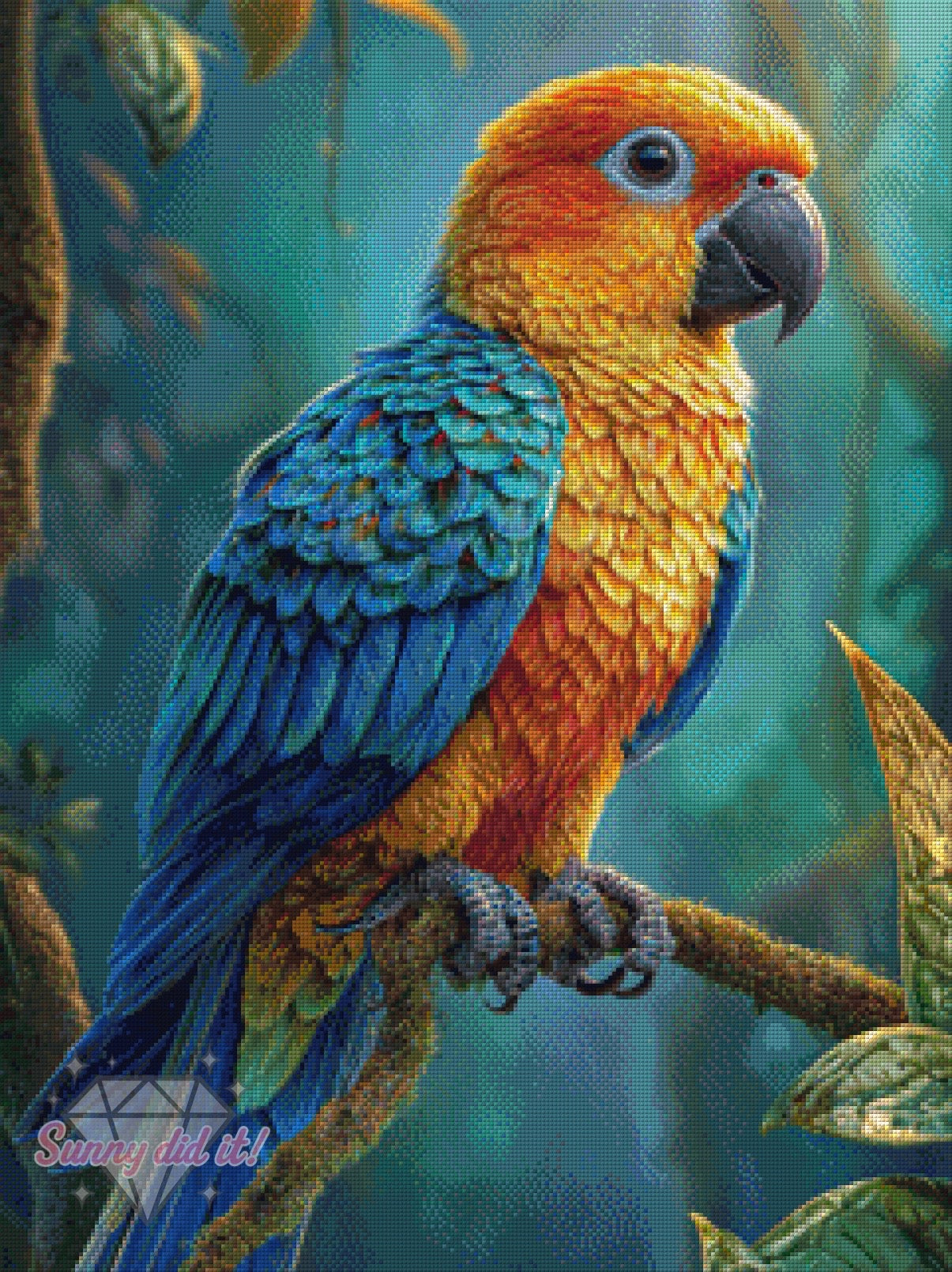 Parrot by Funkelreich 60x80cm 130 Farben