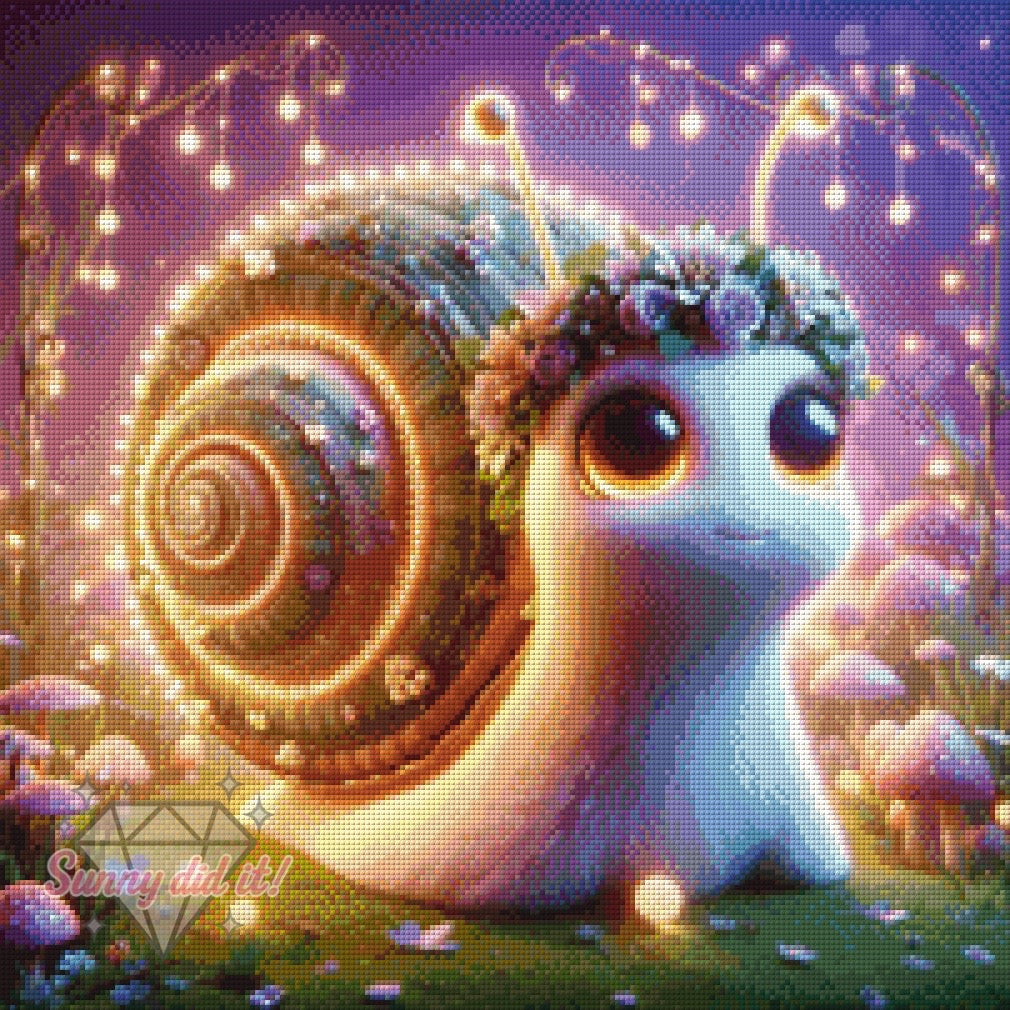 Flowersnail by Sandra's KI Designs 50x50cm 120 Farben