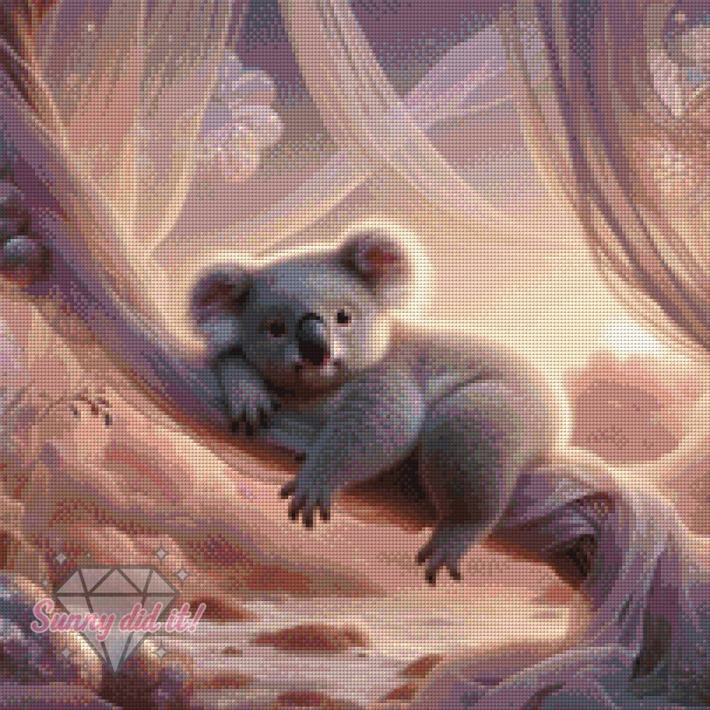 Chiffon Koala by Sandra's KI Designs 50x50cm 65 Farben