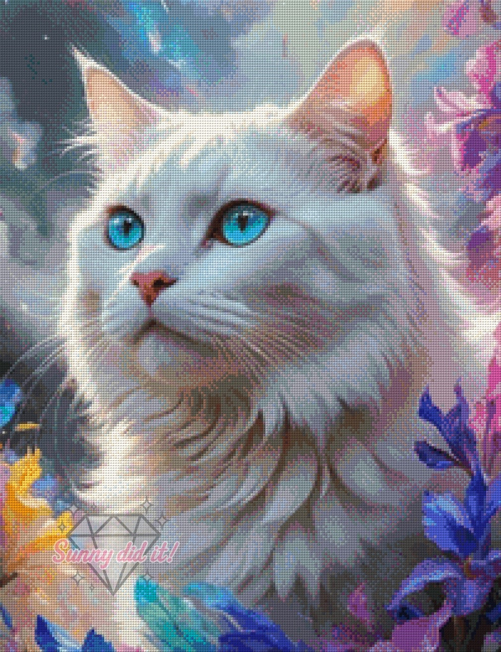 In the distance by Christa.fe KI 50x65cm 110 Farben