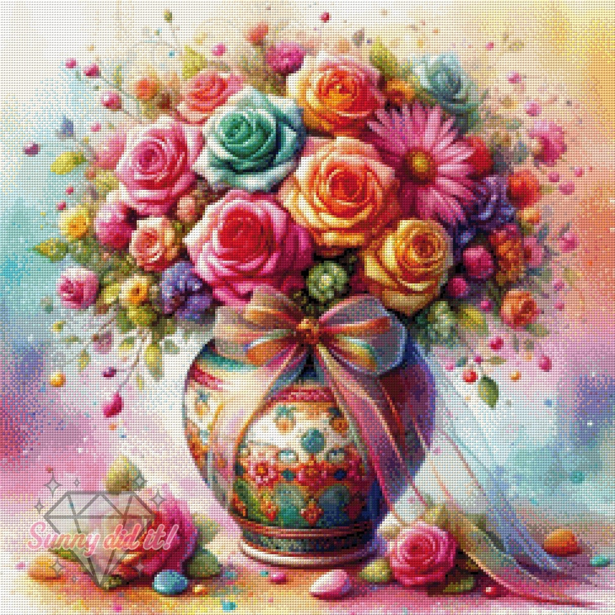 Blütenpracht by Christa.fe KI 60x60cm 140 Farben