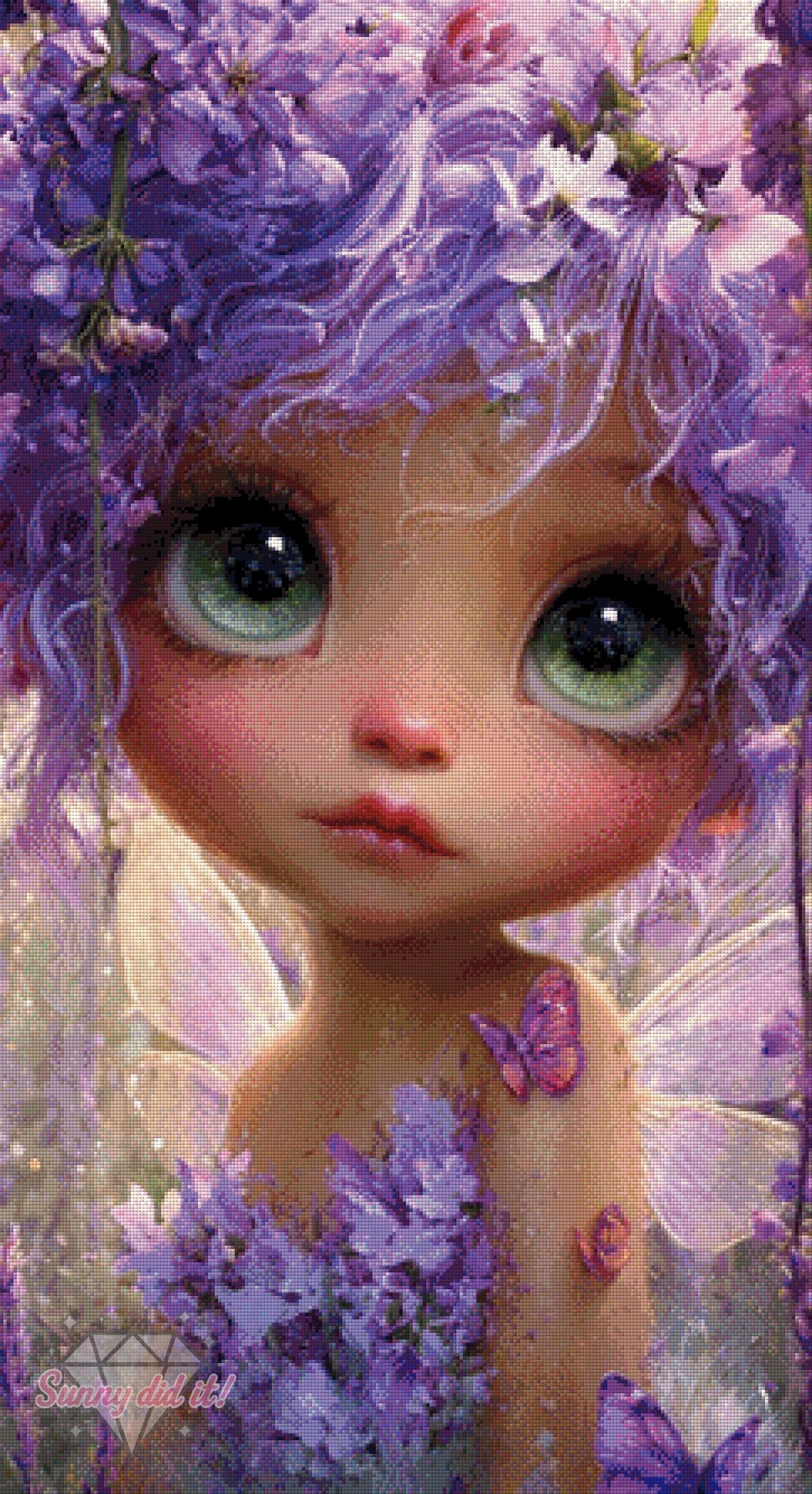 Lavendergirl by CaroFelicia 60x110cm 120 Farben