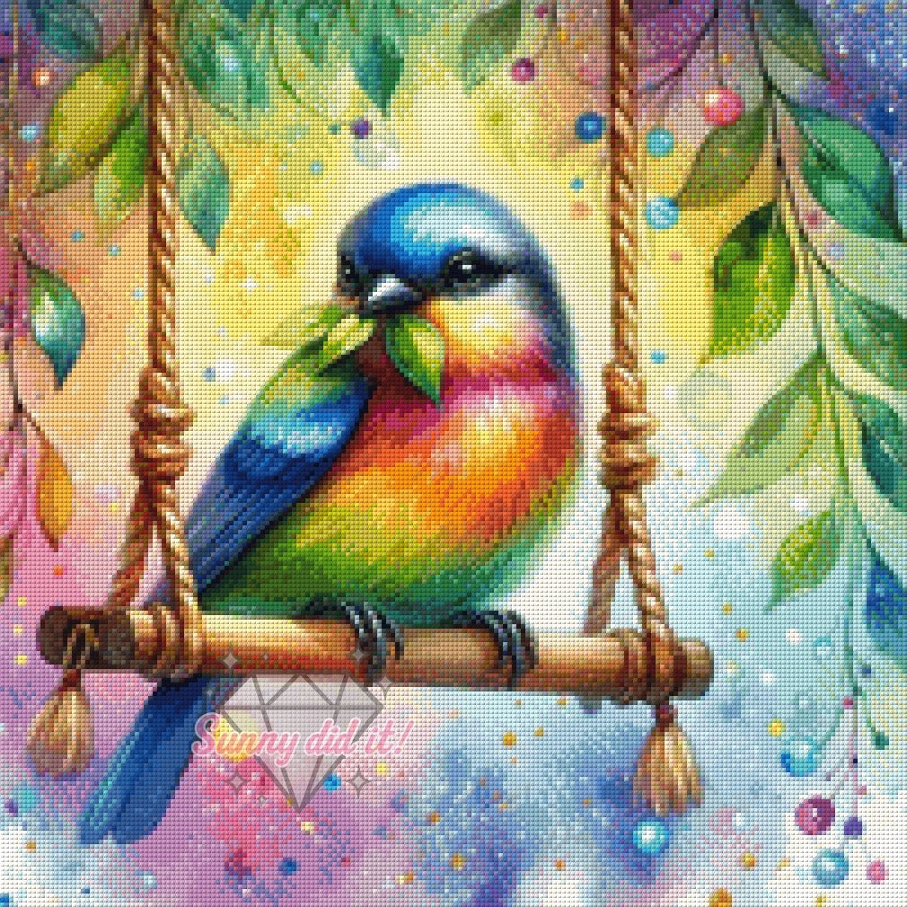 Frühlingserwachen by Christa.fe KI 50x50cm 135 Farben