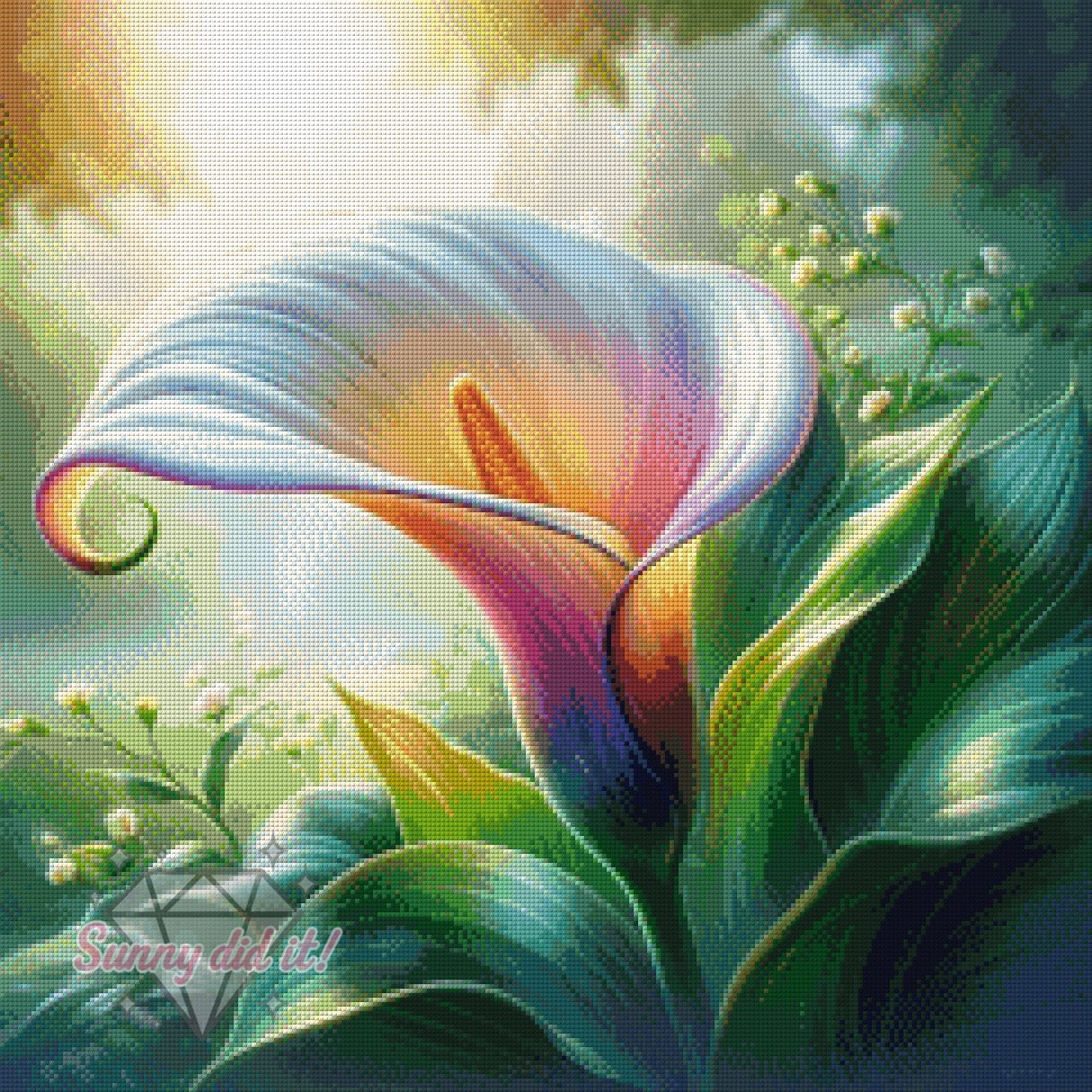 Lilie by Silvia-ki 60x60cm 100 Farben