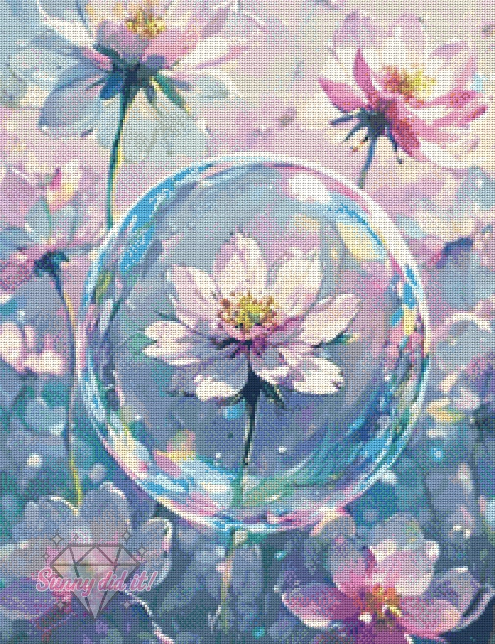 Flowers by Tiki.DIAMONDS.ai 50x65cm 75 Farben
