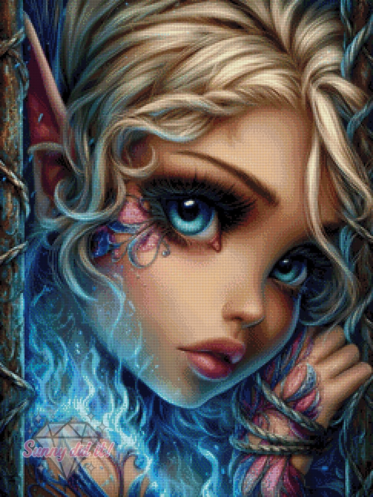Glowing Elf by Sweet_Loco_AI 60x80cm 115 Farben