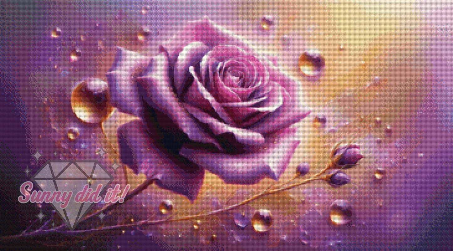 Violet Rose by Teddy's Kreativchaos 90x50cm 85 Farben