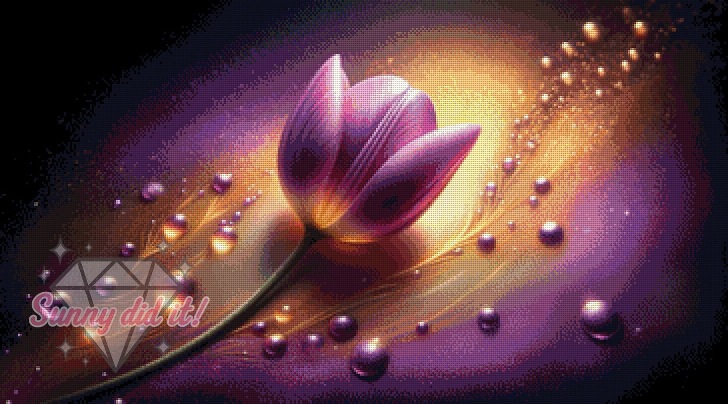 Violet Tulip by Teddy's Kreativchaos 90x50cm 90 Farben