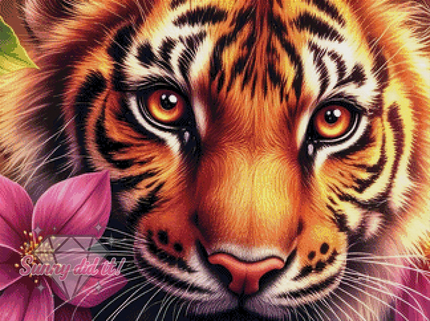 SOFORTKAUF Tropical Tiger by Sunny did it! 80x60cm 105 Farben