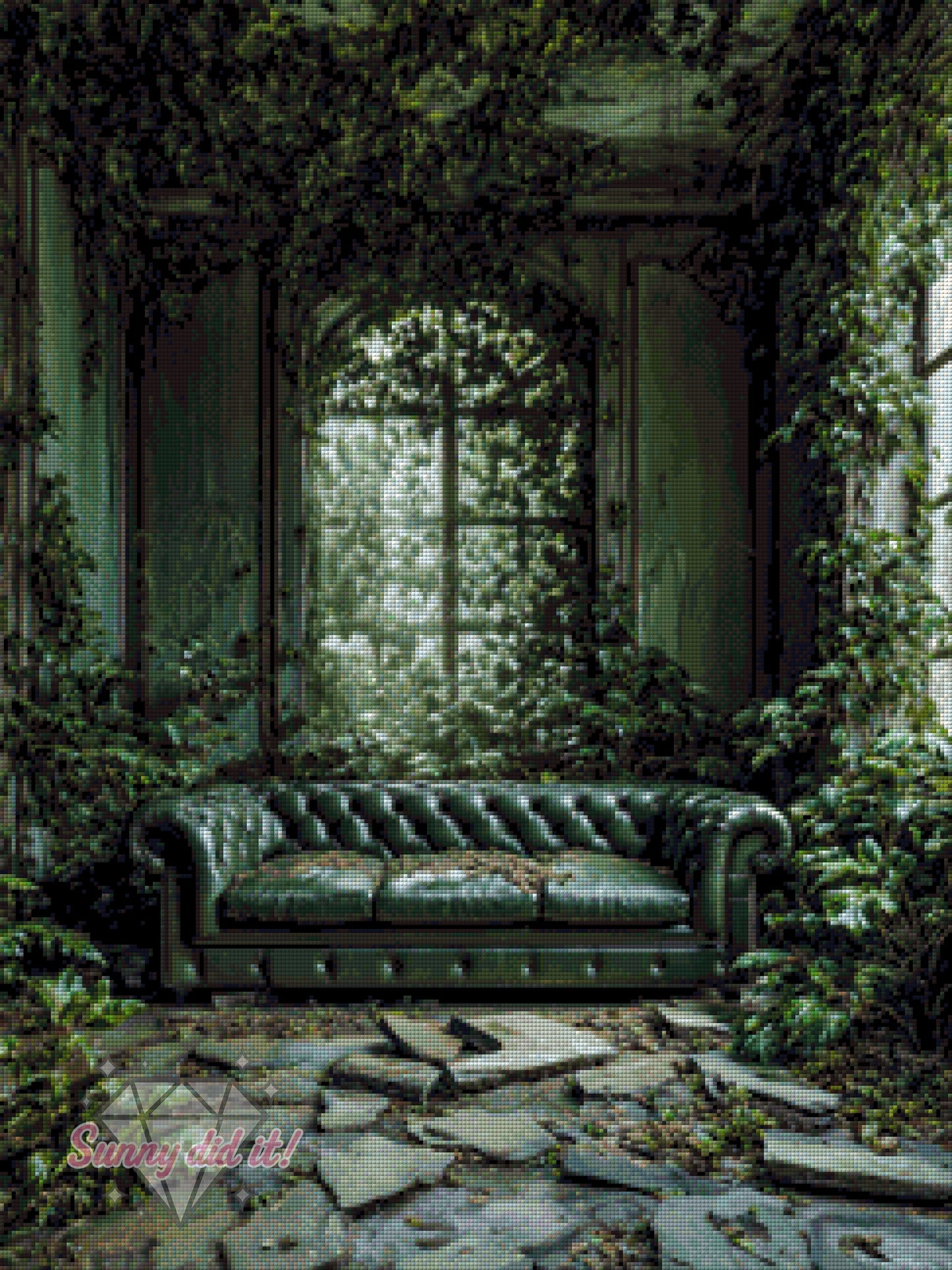 Lost Place Sofa by Funkelreich 60x80cm 85 Farben