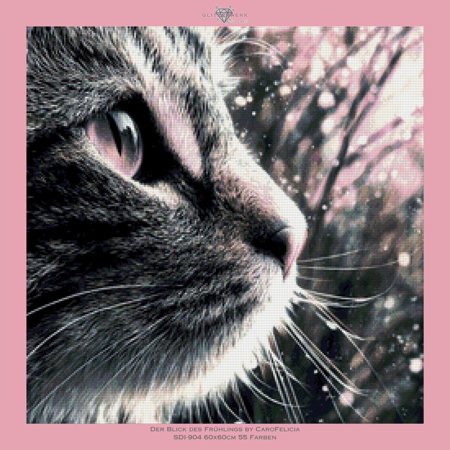 Der Blick des Frühlings by CaroFelicia 60x60cm 55 Farben