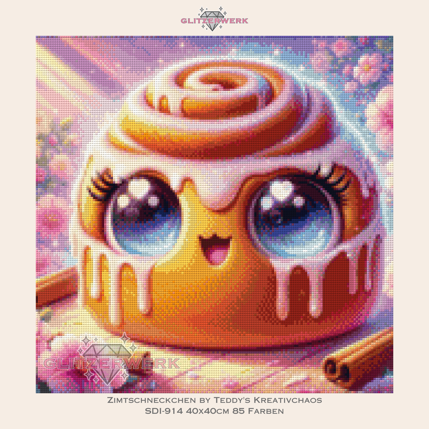 Zimtschneckchen by Teddy's Kreativchaos 40x40cm 85 Farben