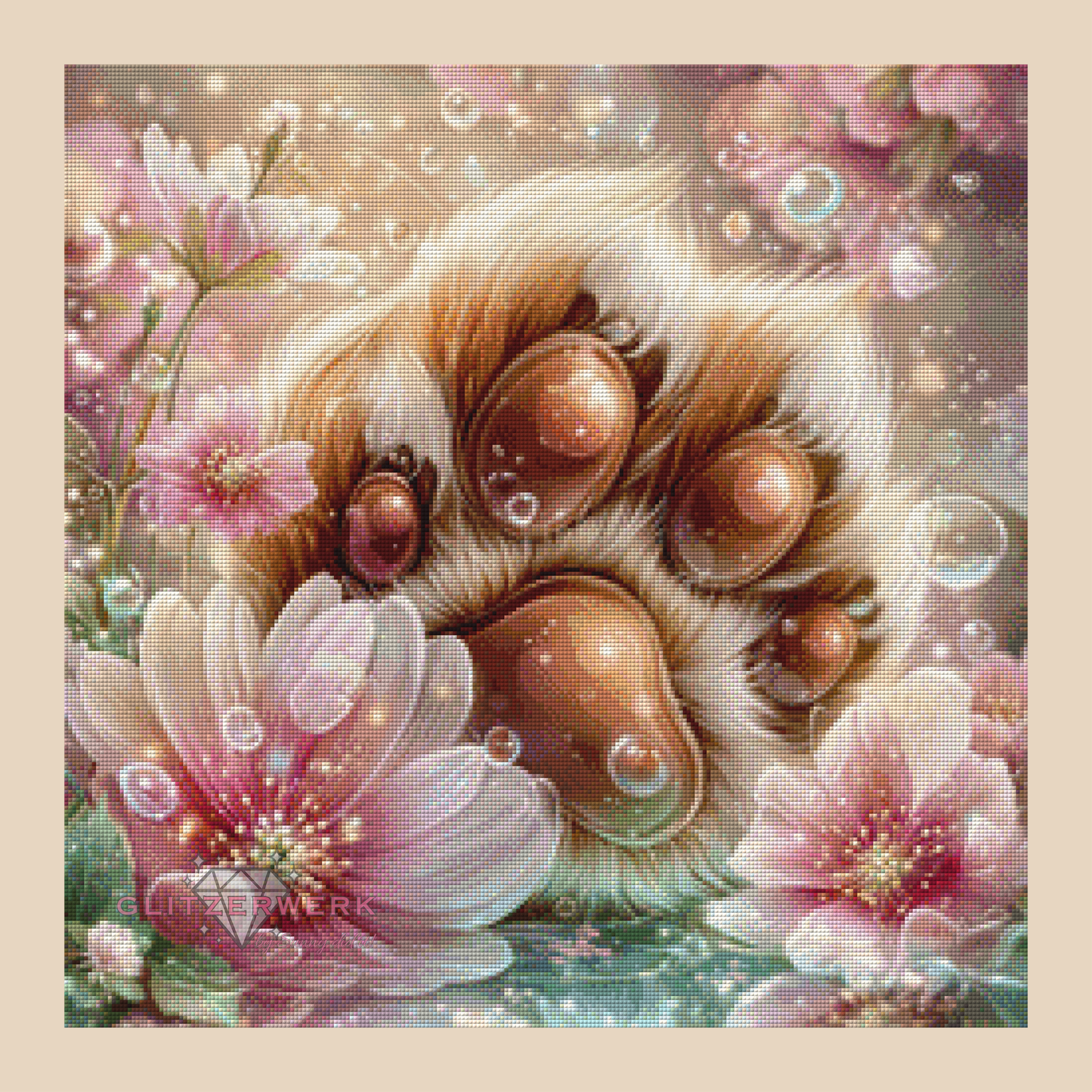 Blossom Paw by Sweet_Loco_AI 60x60cm 115 Farben