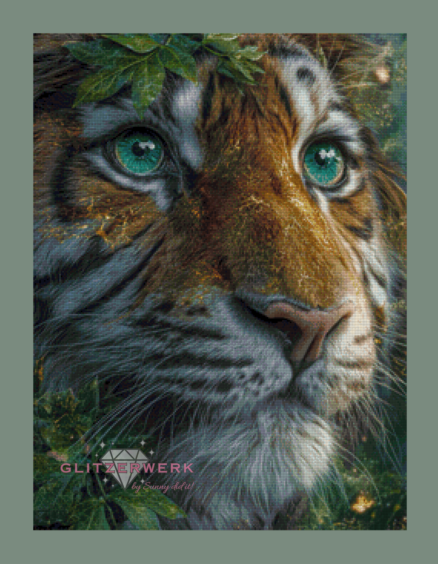 Tigerblick by Funkelreich 60x80cm 110 Farben