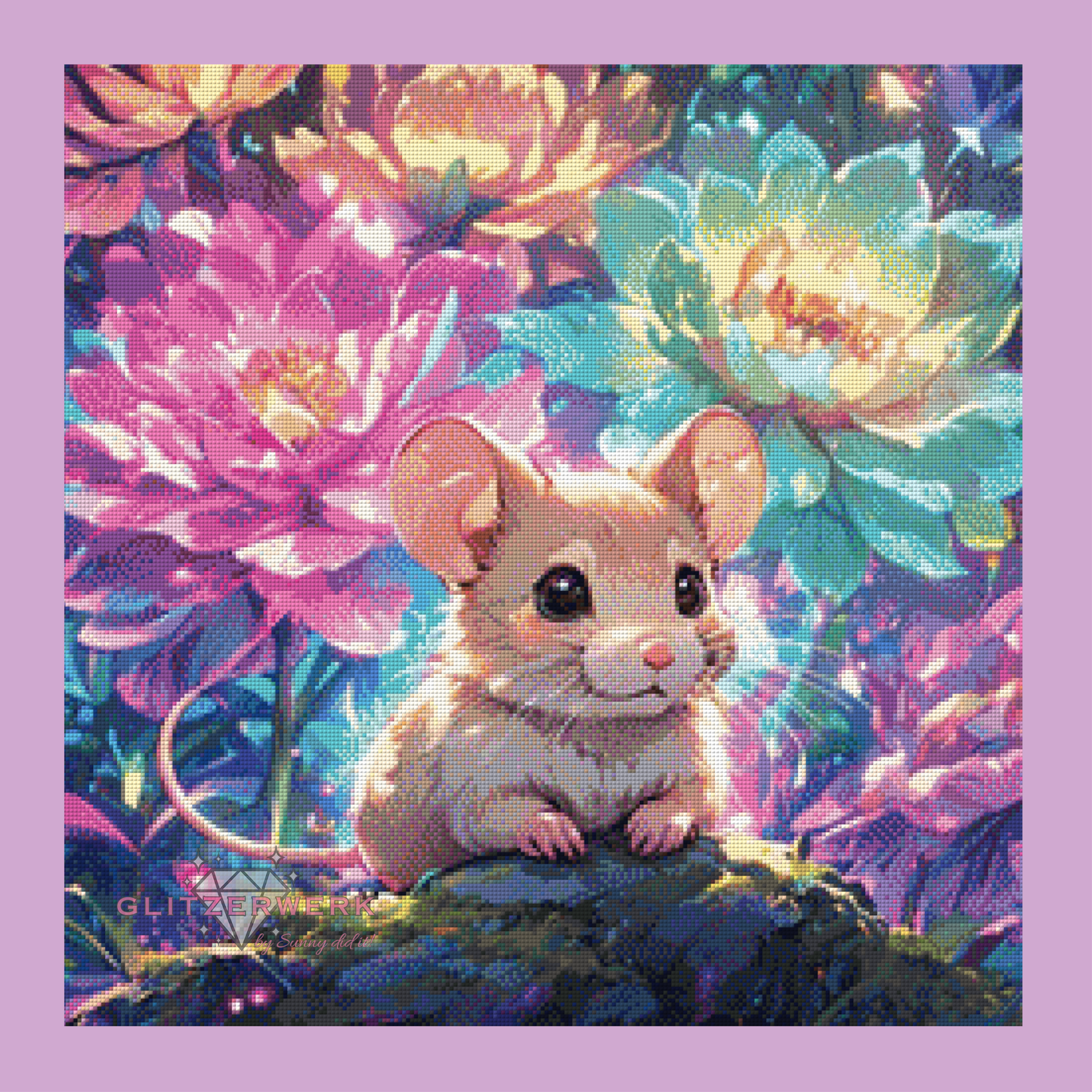 Enchanted Garden by tiki_DIAMONDS.ai 60x60cm 100 Farben