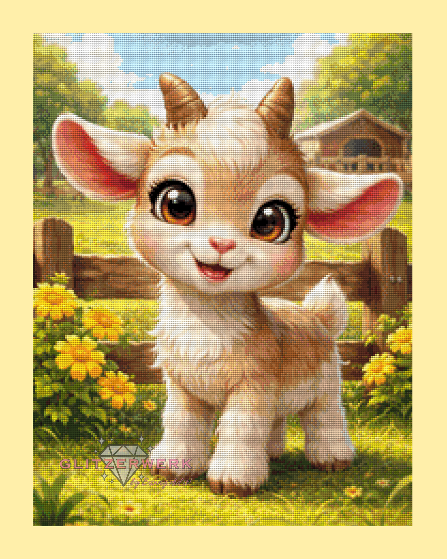 Sunny Meadow by Christa.fe KI 50x65cm 95 Farben