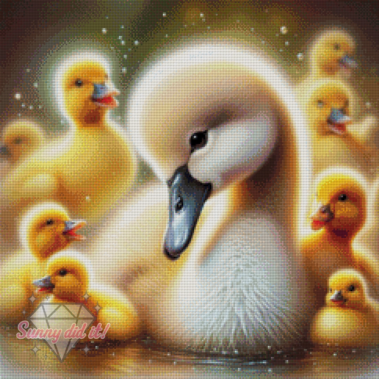 Das hässliche Entlein by Teddy's Kreativchaos 60x60cm 115 Farben