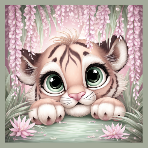 Full FairyDust Tigerbaby by Sunny did it! 40x40cm 35 Farben