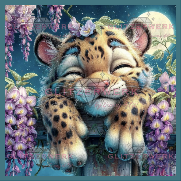 Too Cute to Roar by Sandrietta_ai 50x50cm 125 Farben
