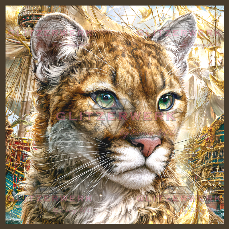 Der Blick zum Horizont by Funkelreich 60x60cm 105 Farben