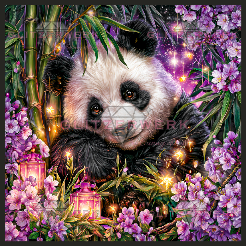 Sternenpanda by Funkelreich 70x70cm 135 Farben
