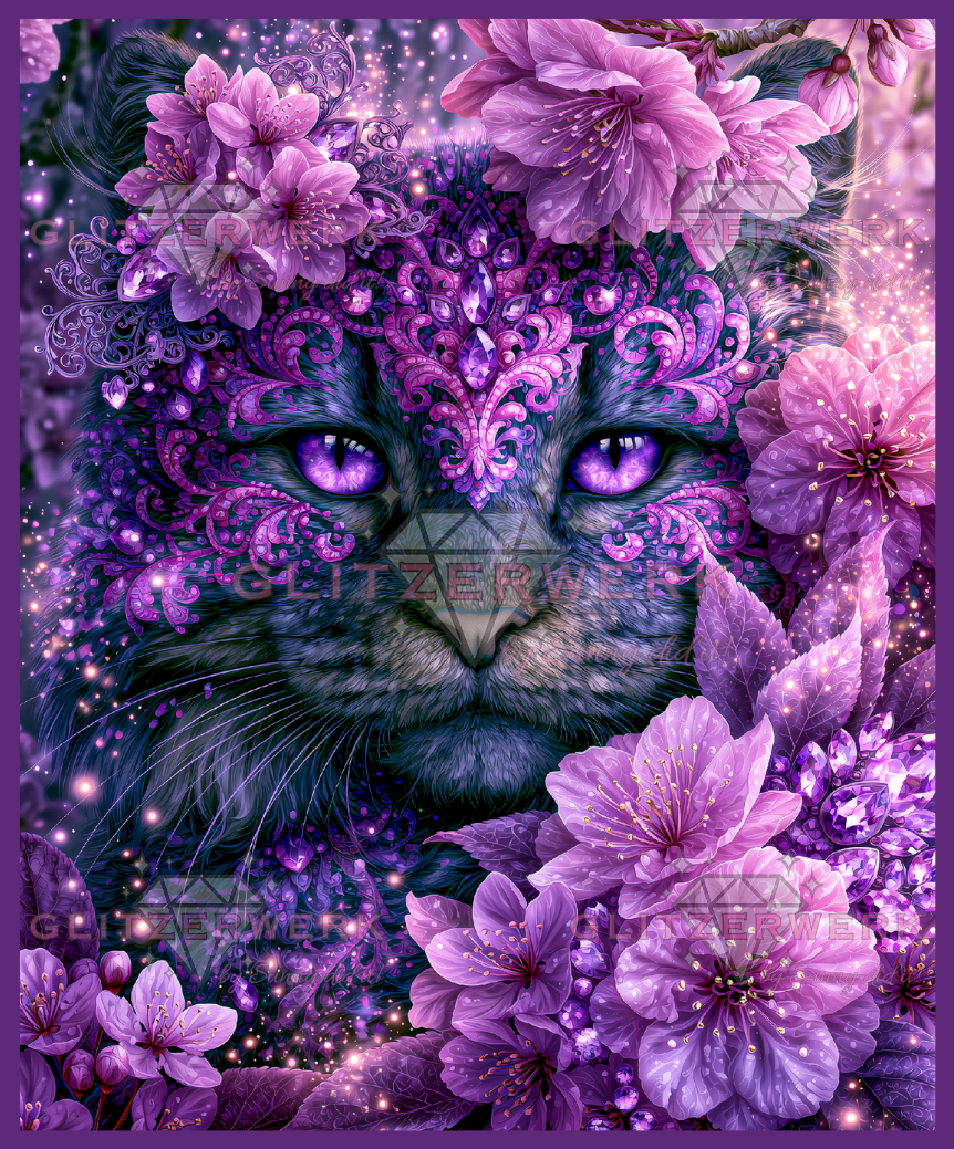 Amethystorakel by Funkelreich 70x85cm 90 Farben